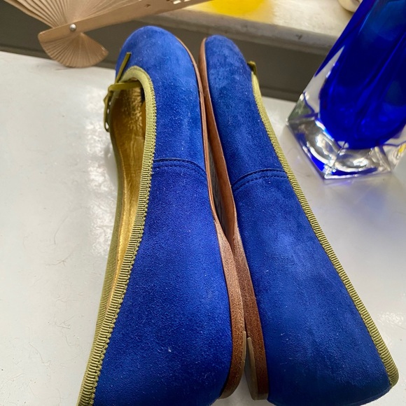 Prada Peep Suede D’orsay Toe Flats size 38 1/2 - Picture 4 of 8